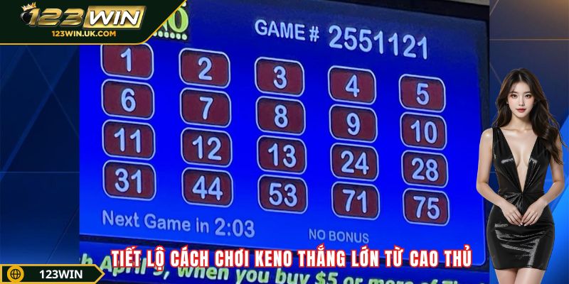 Tiết lộ cách chơi Keno thắng lớn từ cao thủ